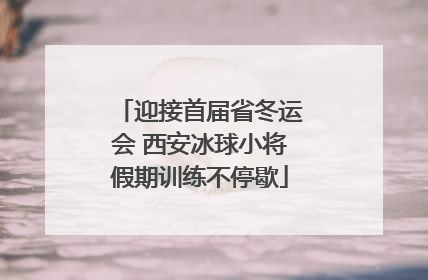 迎接首届省冬运会 西安冰球小将假期训练不停歇