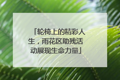 轮椅上的精彩人生，雨花区助残活动展现生命力量