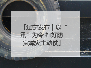 辽宁发布｜以“汛”为令 打好防灾减灾主动仗