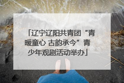 辽宁辽阳共青团“青暖童心 古韵承今”青少年观剧活动举办