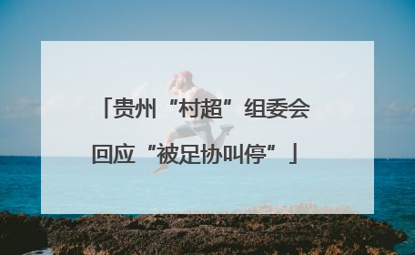 贵州“村超”组委会回应“被足协叫停”