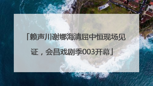 赖声川谢娜海清屈中恒现场见证，会昌戏剧季003开幕