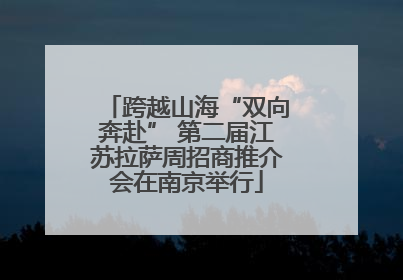 跨越山海“双向奔赴” 第二届江苏拉萨周招商推介会在南京举行