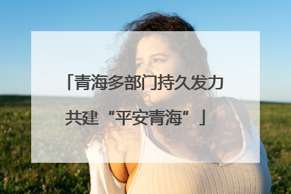 青海多部门持久发力共建“平安青海”