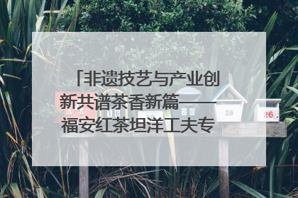 非遗技艺与产业创新共谱茶香新篇——福安红茶坦洋工夫专场推介会在京举办