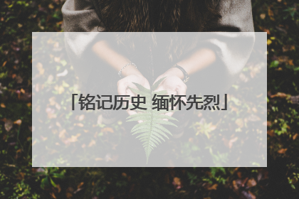 铭记历史 缅怀先烈