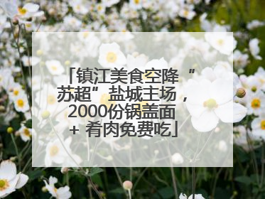 镇江美食空降“苏超”盐城主场，2000份锅盖面+ 肴肉免费吃