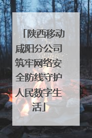 陕西移动咸阳分公司筑牢网络安全防线守护人民数字生活