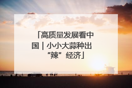 高质量发展看中国｜小小大蒜种出“辣”经济