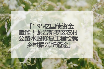1.95亿国债资金赋能！龙岩新罗区农村公路水毁修复工程绘就乡村振兴新通途