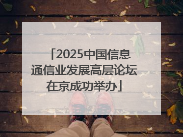 2025中国信息通信业发展高层论坛在京成功举办