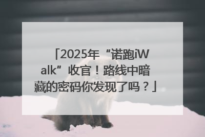2025年“诺跑iWalk”收官！路线中暗藏的密码你发现了吗？