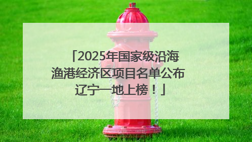 2025年国家级沿海渔港经济区项目名单公布 辽宁一地上榜！