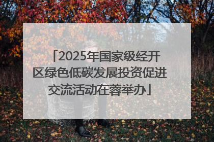 2025年国家级经开区绿色低碳发展投资促进交流活动在蓉举办