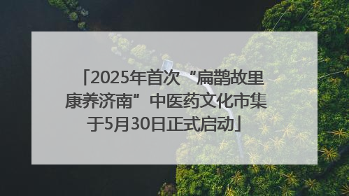 2025年首次“扁鹊故里 康养济南”中医药文化市集于5月30日正式启动