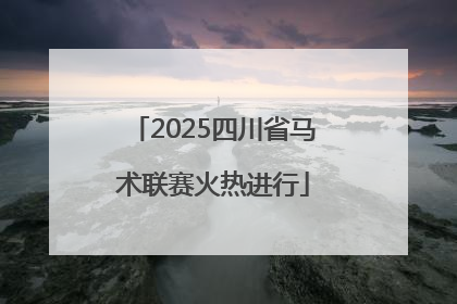 2025四川省马术联赛火热进行