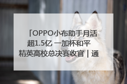 OPPO小布助手月活超1.5亿 一加杯和平精英高校总决赛收官｜通讯Plus·早报