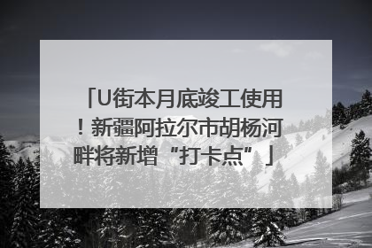 U街本月底竣工使用！新疆阿拉尔市胡杨河畔将新增“打卡点”